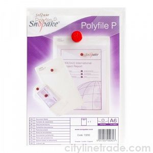 Папка-конверт на кнопке "Snopake" PolyFile "P", А6